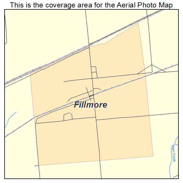 Fillmore, IN location map 