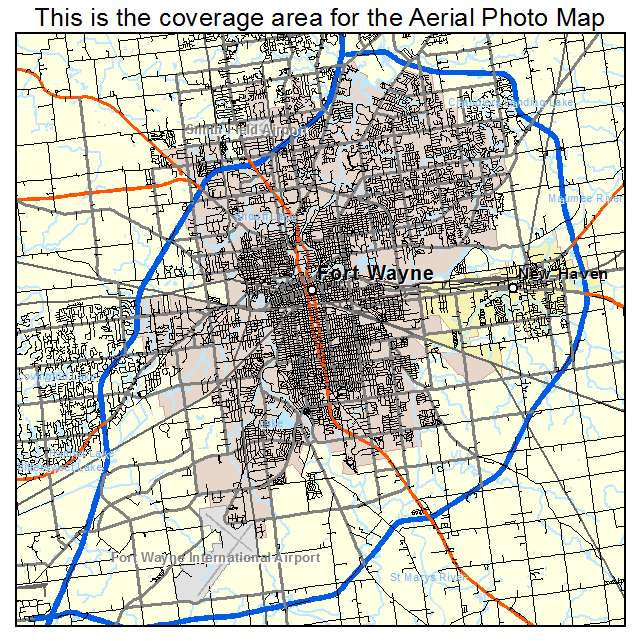 Fort Wayne, IN location map 