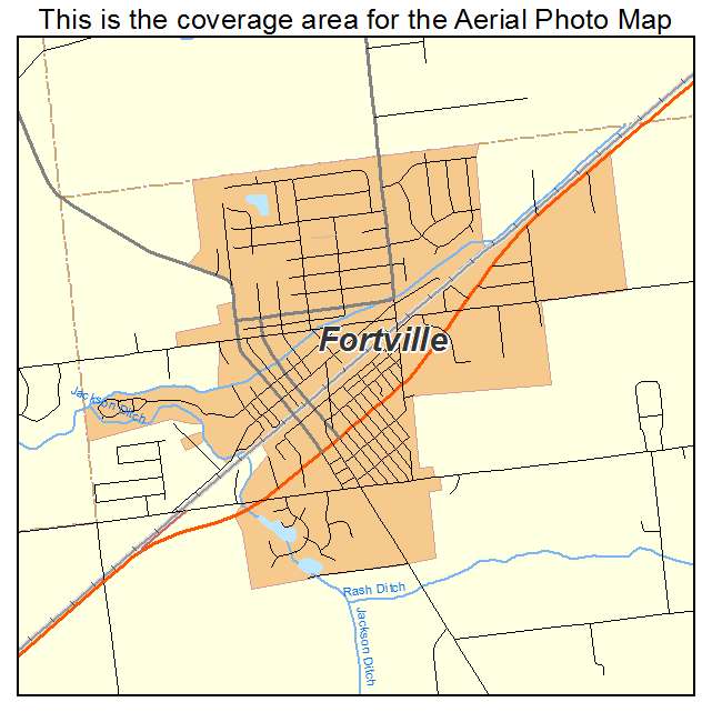 Fortville, IN location map 