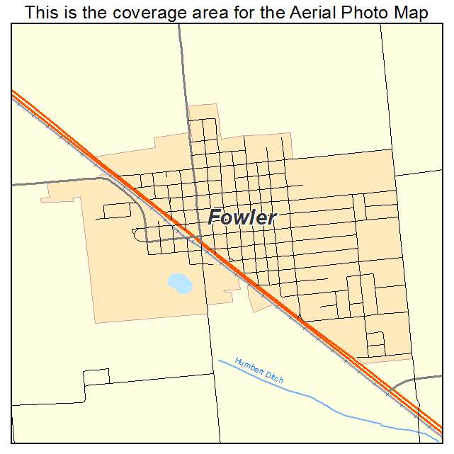 Fowler, IN location map 