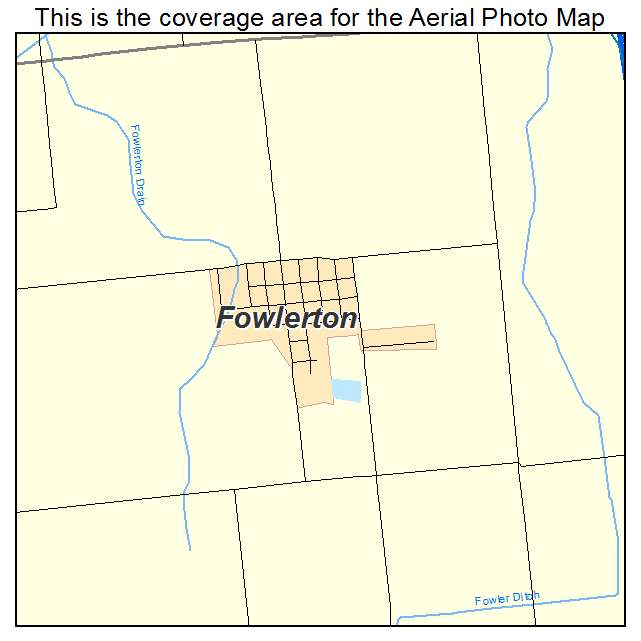 Fowlerton, IN location map 
