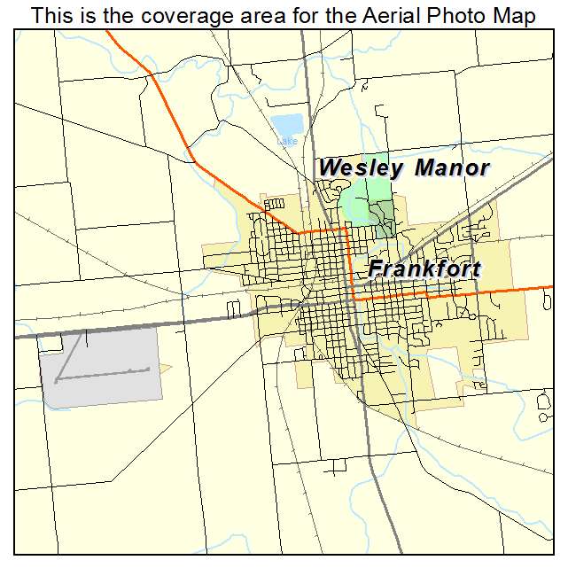 Frankfort, IN location map 