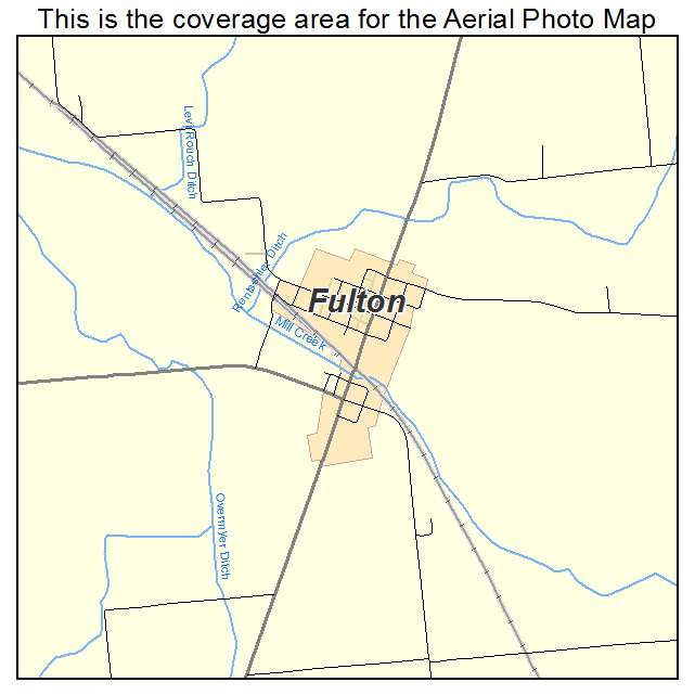 Fulton, IN location map 