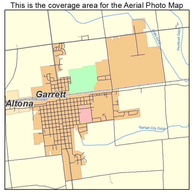 Garrett, IN location map 