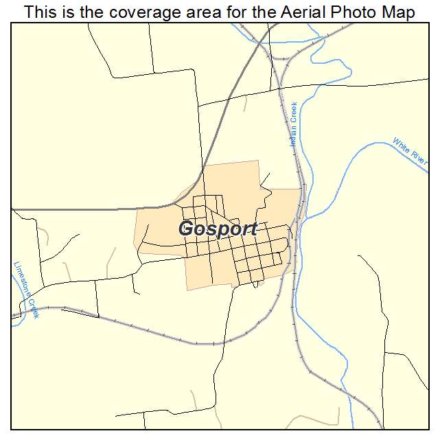 Gosport, IN location map 