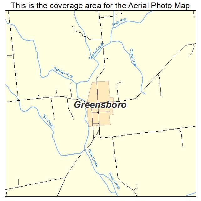 Greensboro, IN location map 