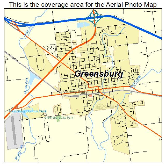 Greensburg, IN location map 