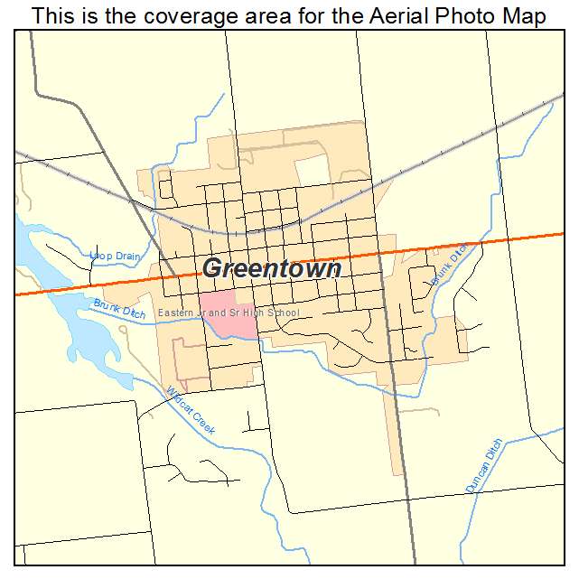 Greentown, IN location map 