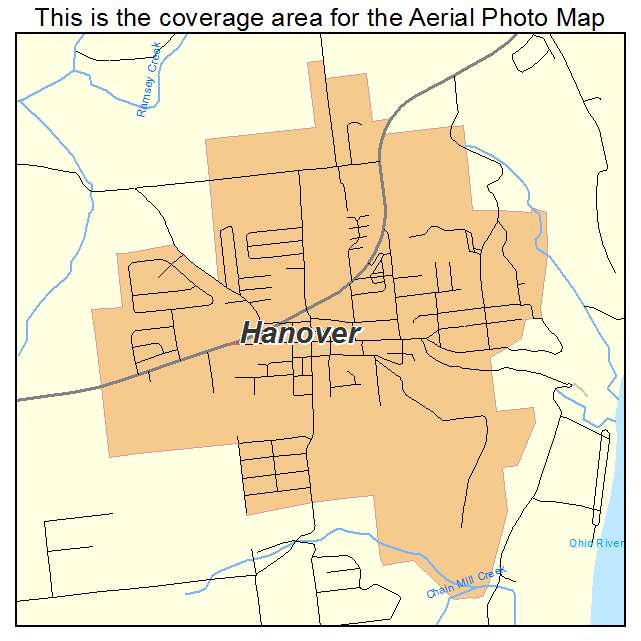 Hanover, IN location map 