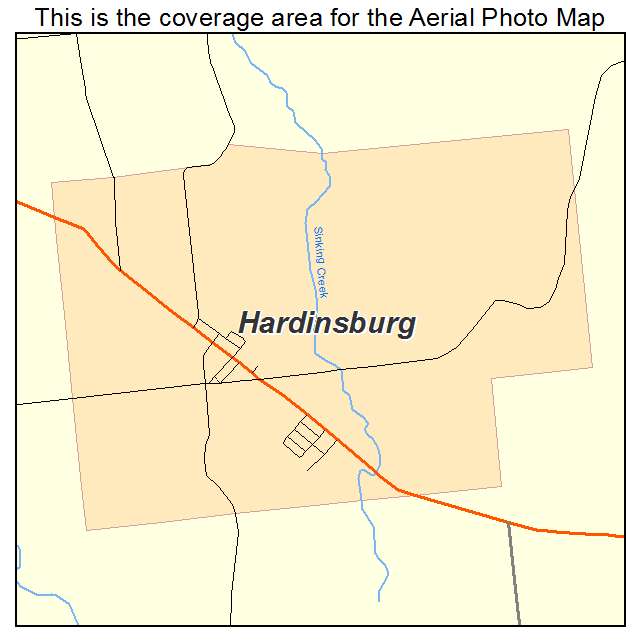 Hardinsburg, IN location map 