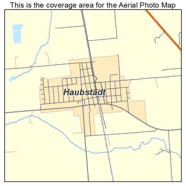 Haubstadt, IN location map 