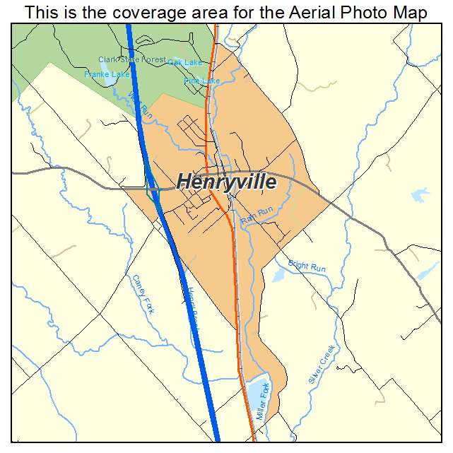 Henryville, IN location map 