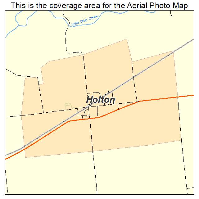 Holton, IN location map 
