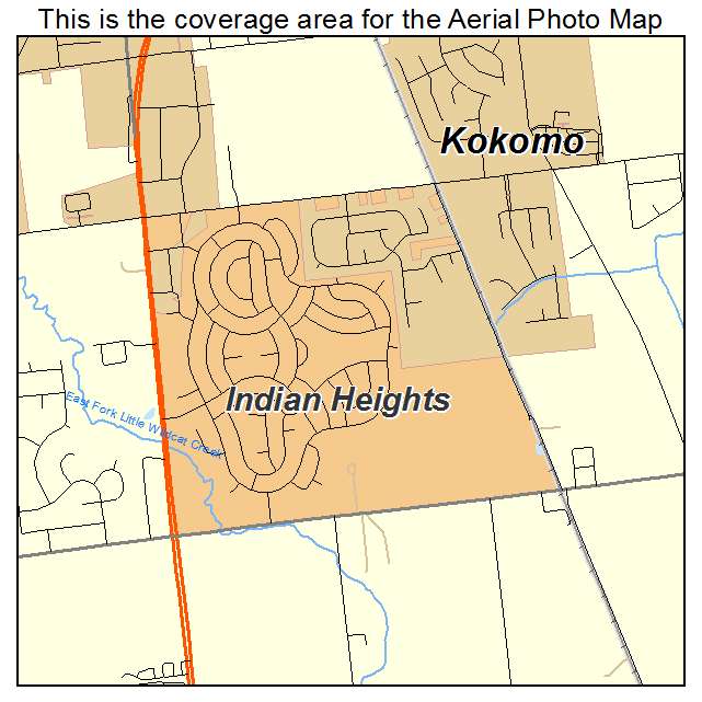 Indian Heights, IN location map 