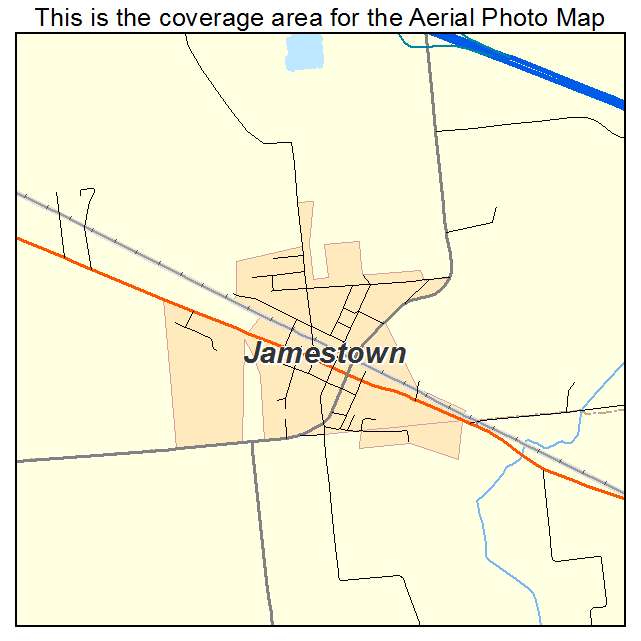 Jamestown, IN location map 