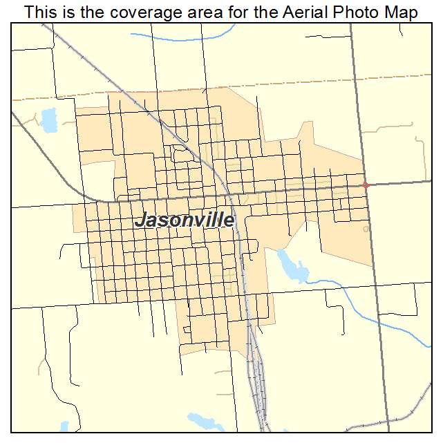 Jasonville, IN location map 