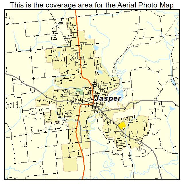Jasper, IN location map 