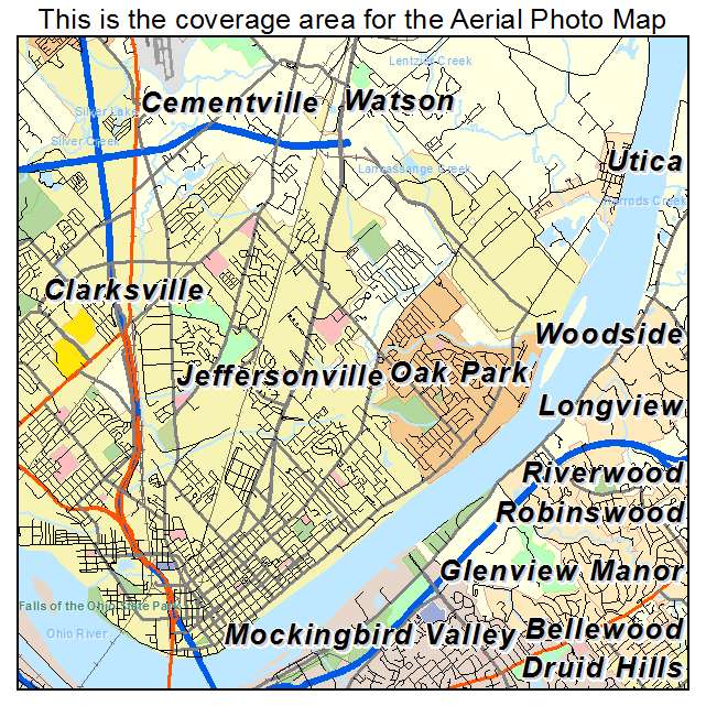 Jeffersonville, IN location map 