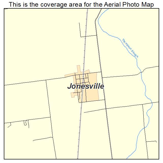 Jonesville, IN location map 