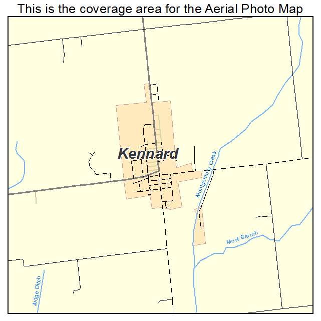 Kennard, IN location map 