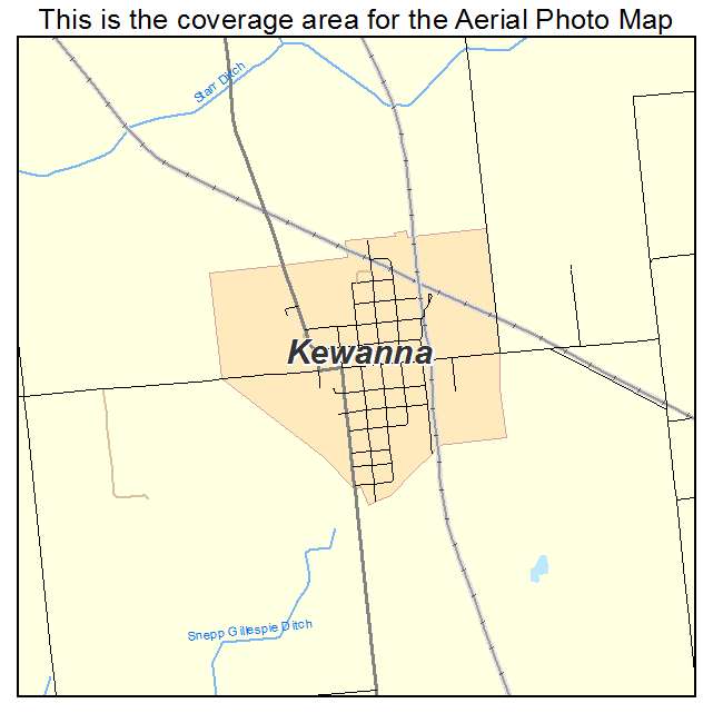 Kewanna, IN location map 