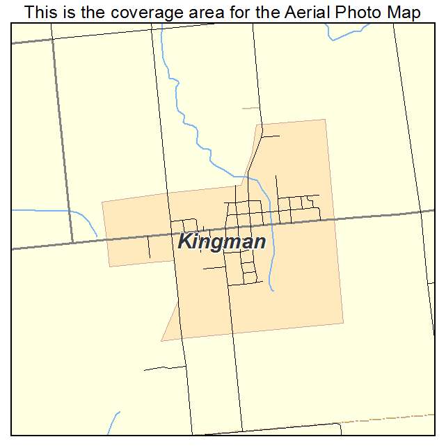 Kingman, IN location map 