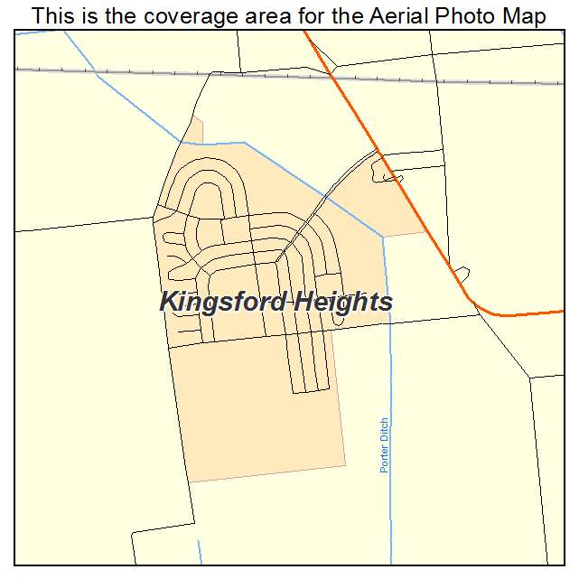Kingsford Heights, IN location map 