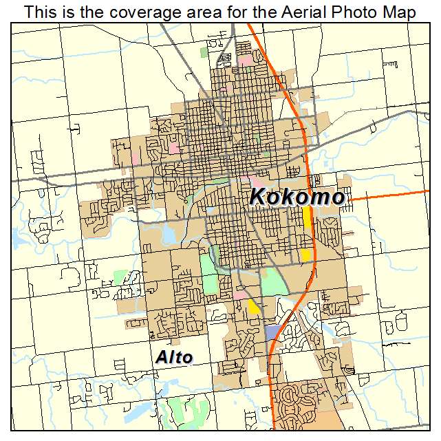 Kokomo, IN location map 