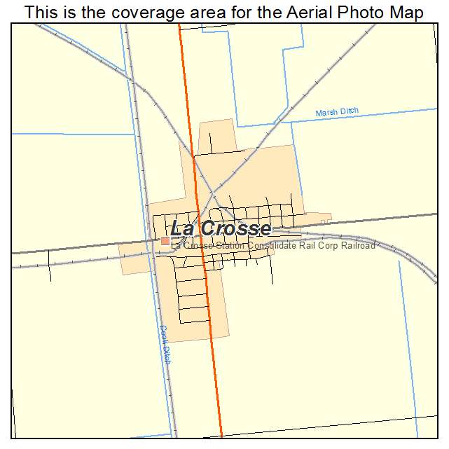 La Crosse, IN location map 