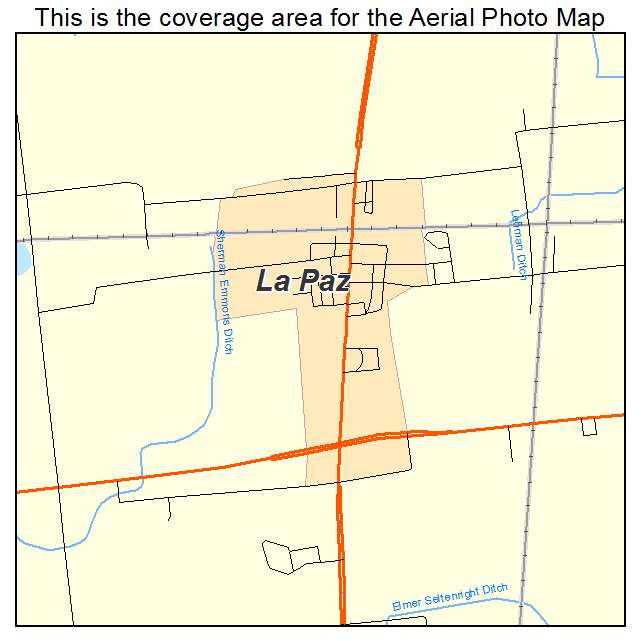 La Paz, IN location map 