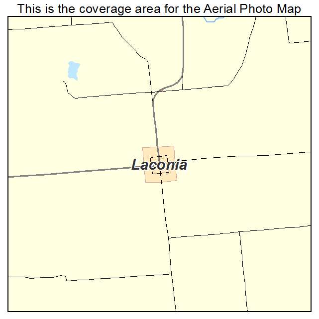 Laconia, IN location map 