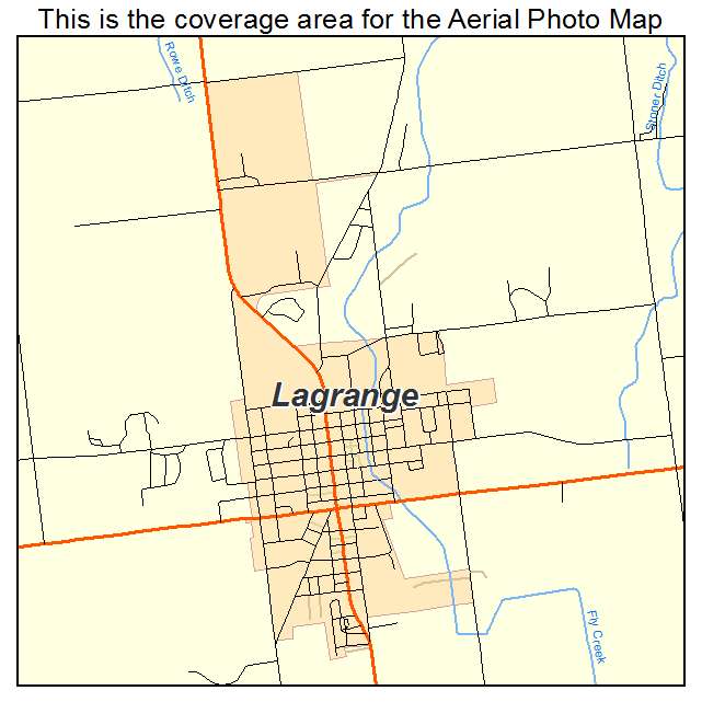 Lagrange, IN location map 