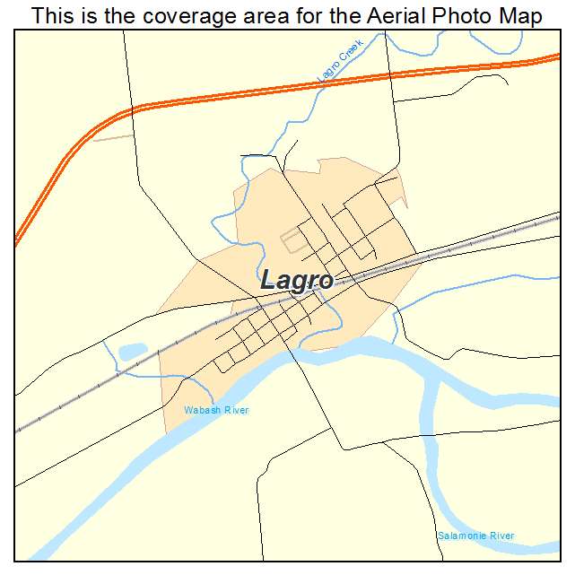 Lagro, IN location map 