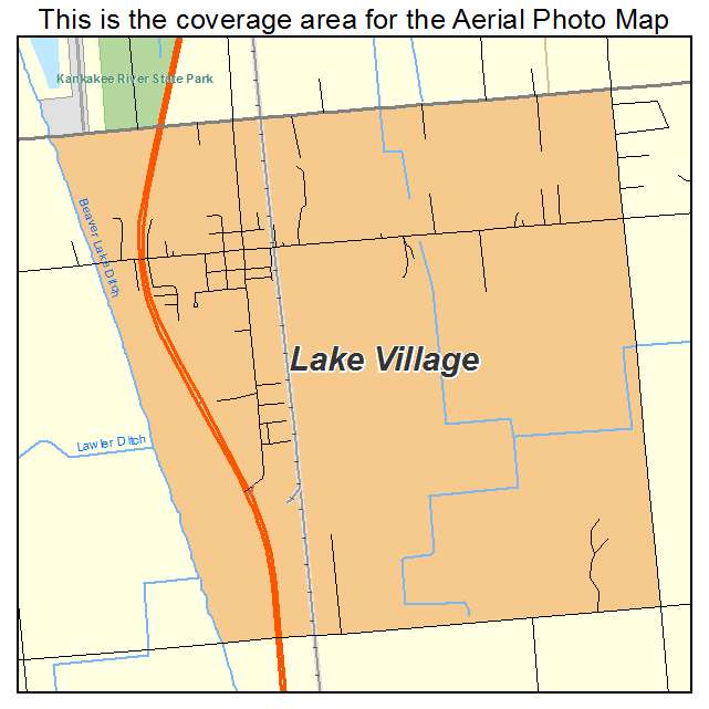 Lake Village, IN location map 