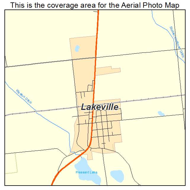 Lakeville, IN location map 