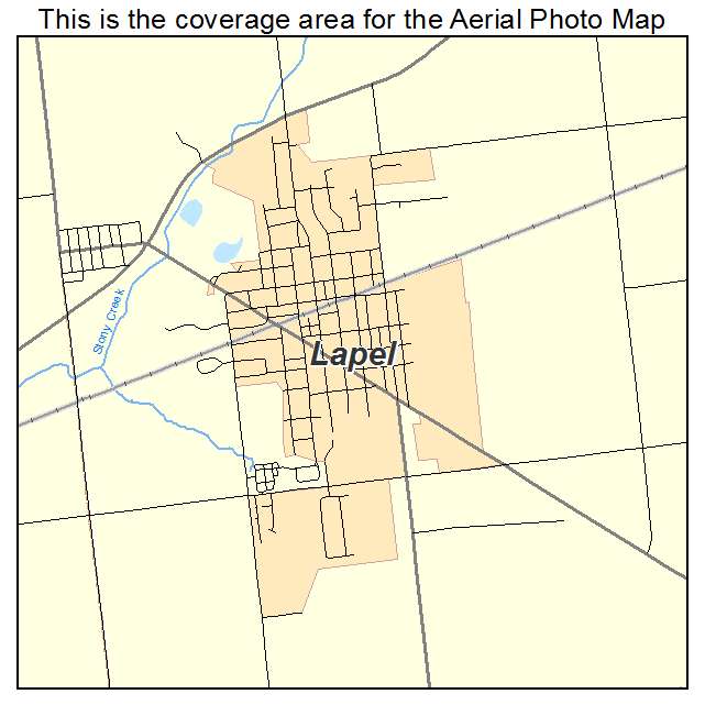 Lapel, IN location map 