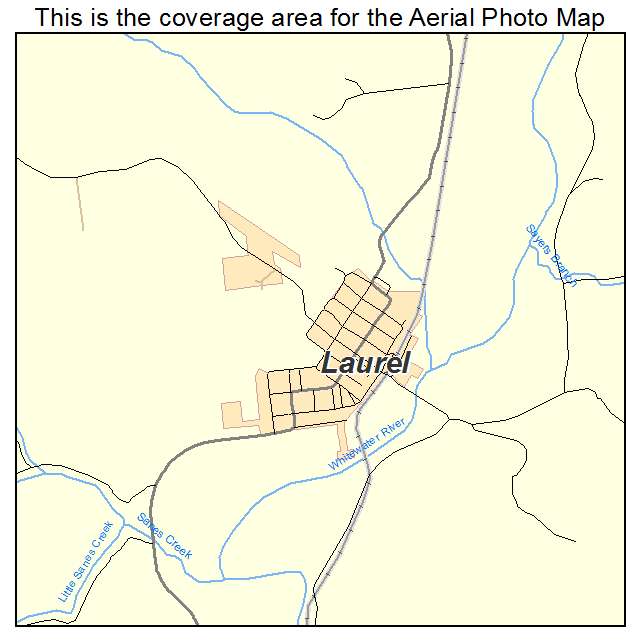 Laurel, IN location map 