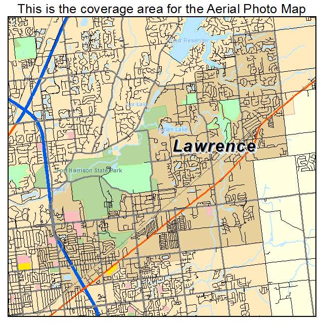 Lawrence, IN location map 