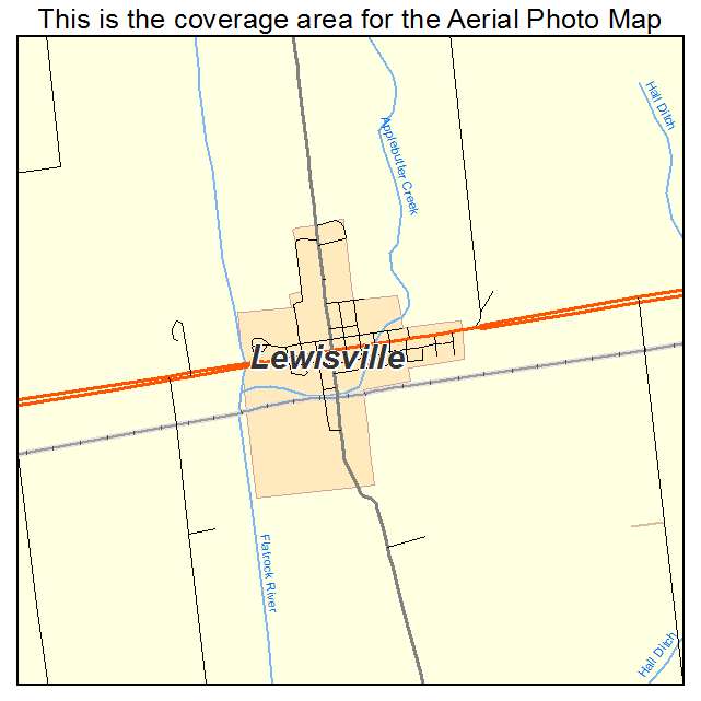 Lewisville, IN location map 