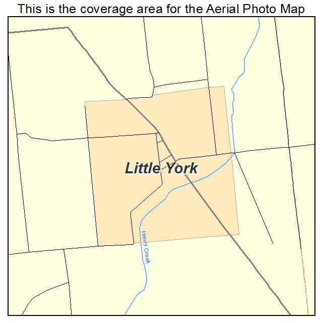 Little York, IN location map 