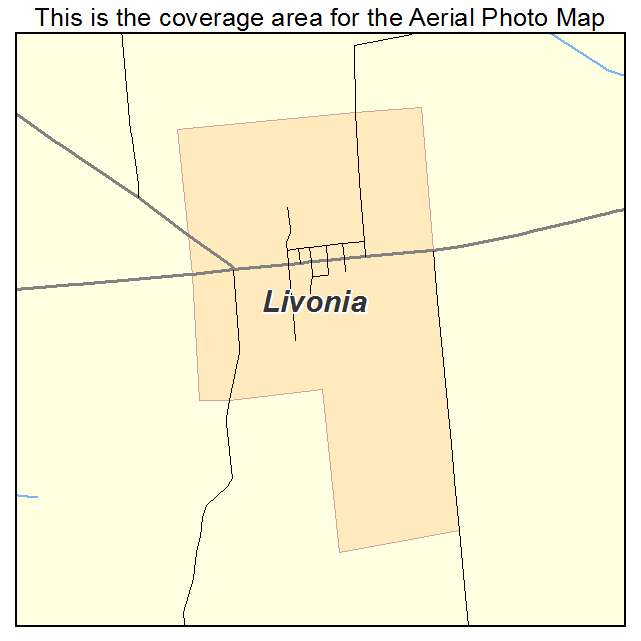 Livonia, IN location map 