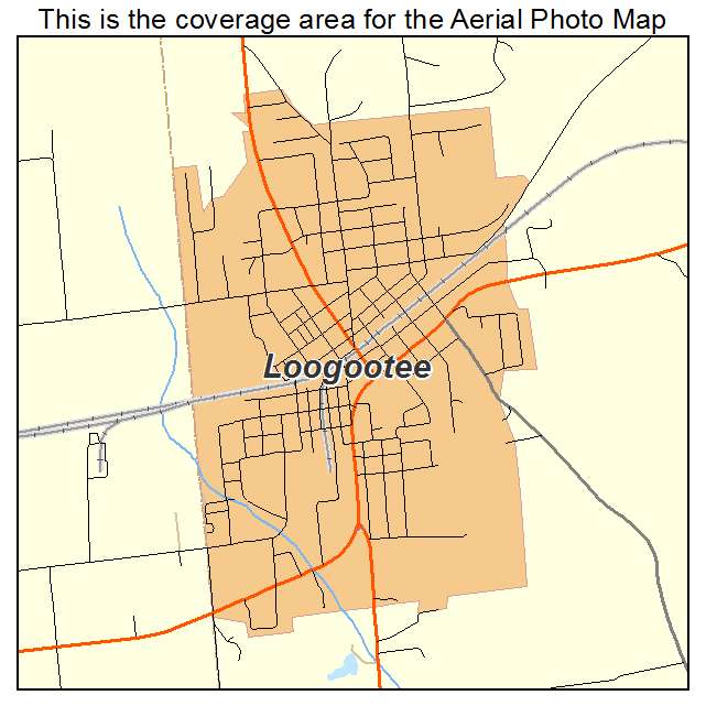 Loogootee, IN location map 