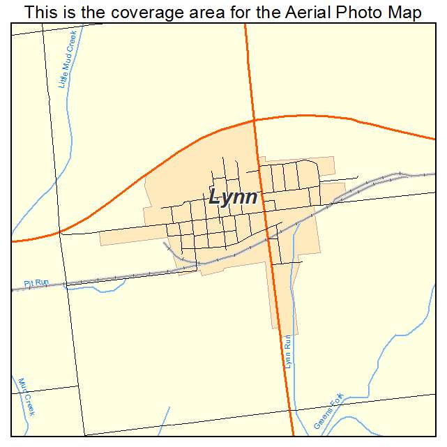 Lynn, IN location map 