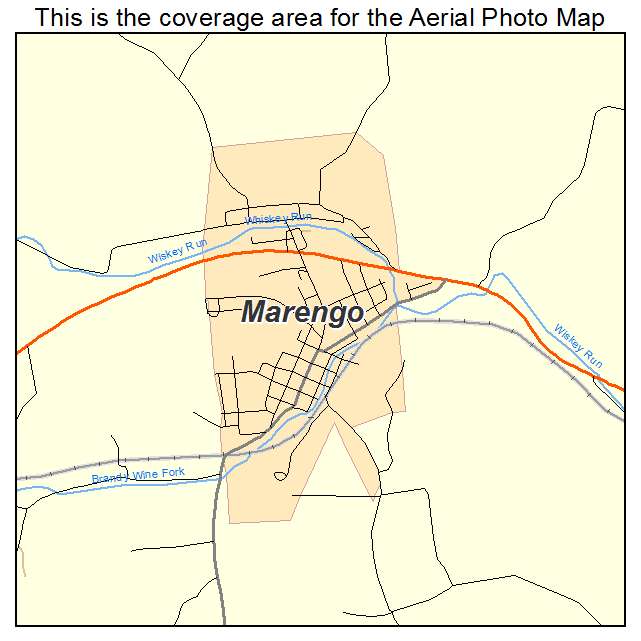 Marengo, IN location map 