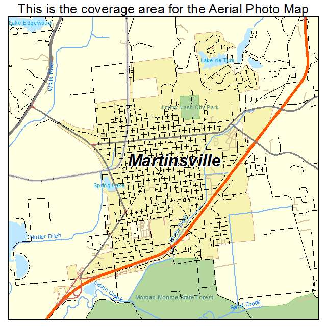 Martinsville, IN location map 