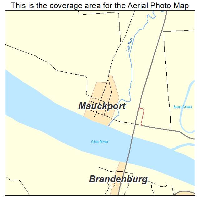 Mauckport, IN location map 