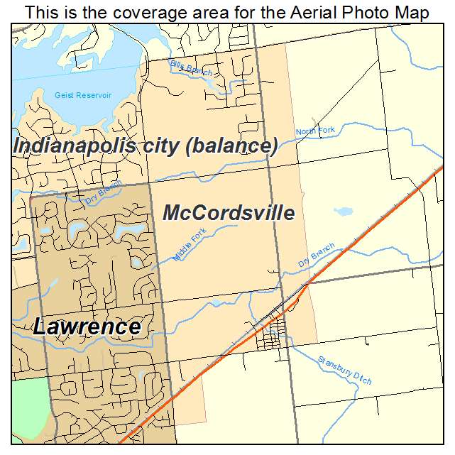 McCordsville, IN location map 