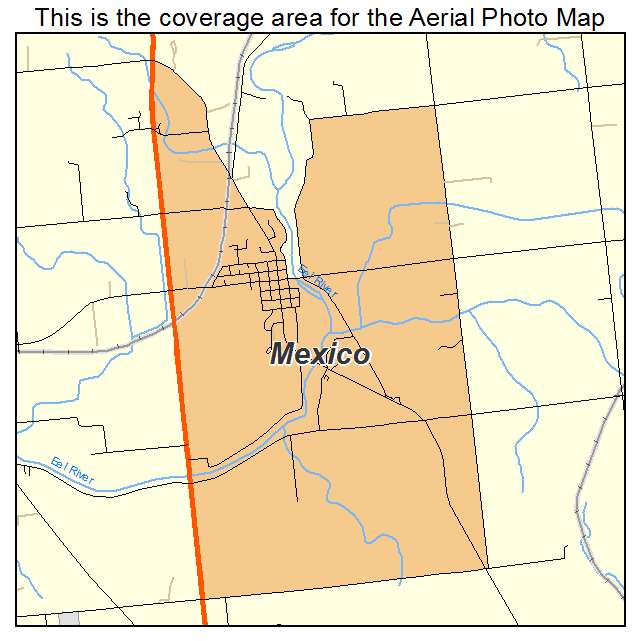 Mexico, IN location map 