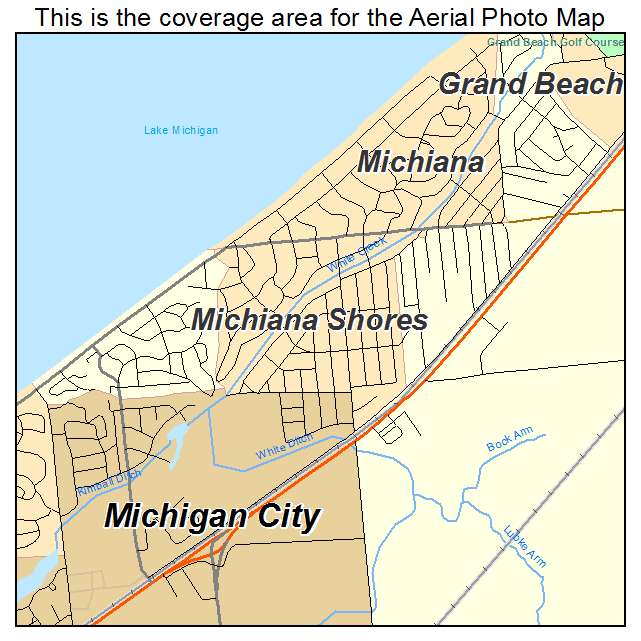 Michiana Shores, IN location map 