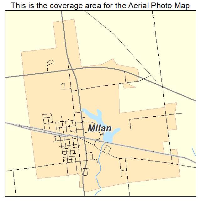 Milan, IN location map 